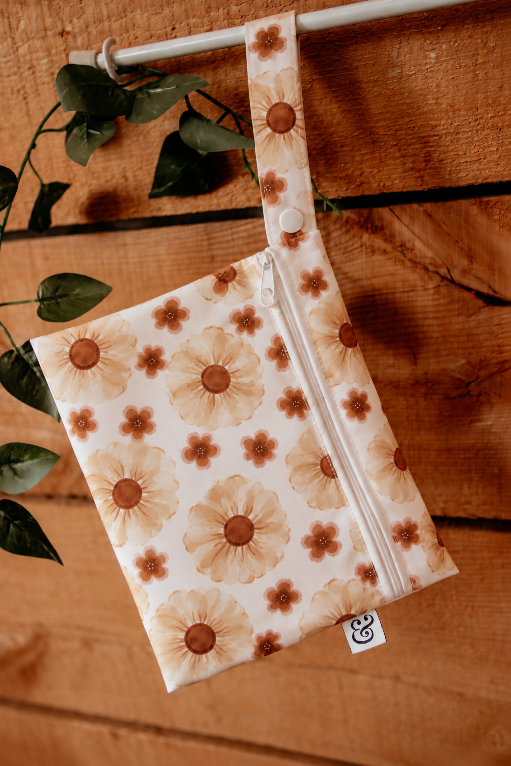Sac format collation - Fleurs dorées