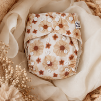 Couche à poche - Fleurs dorées